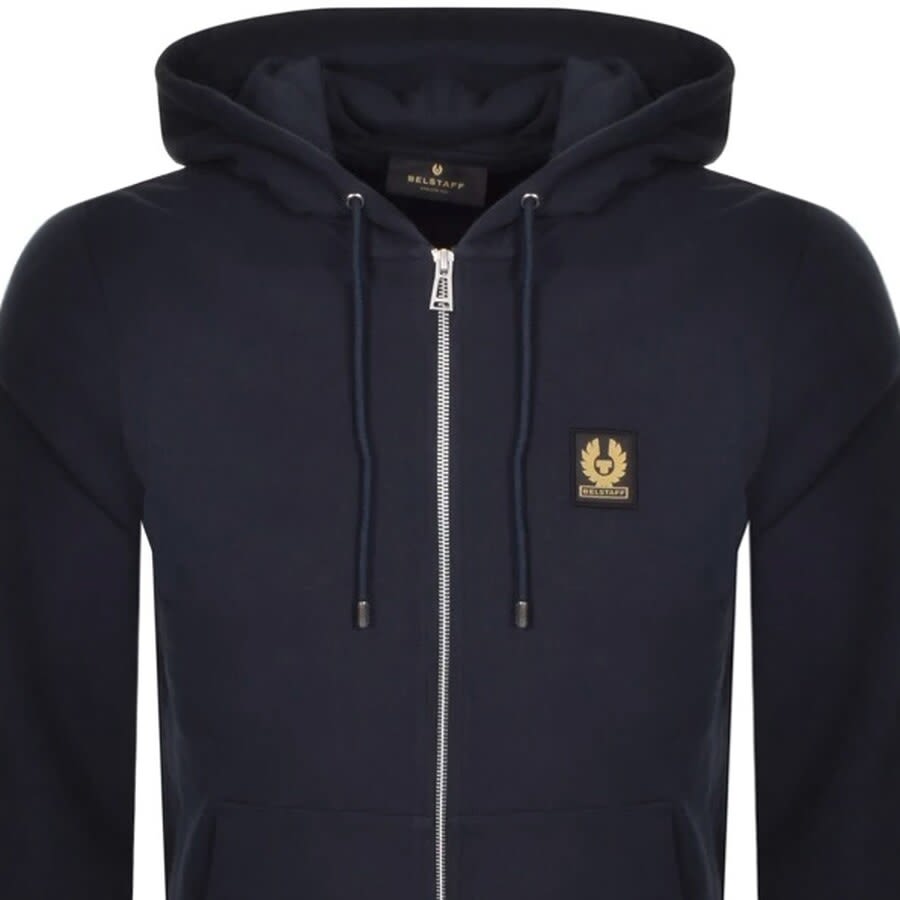 Belstaff Full Zip Hoodie Navy